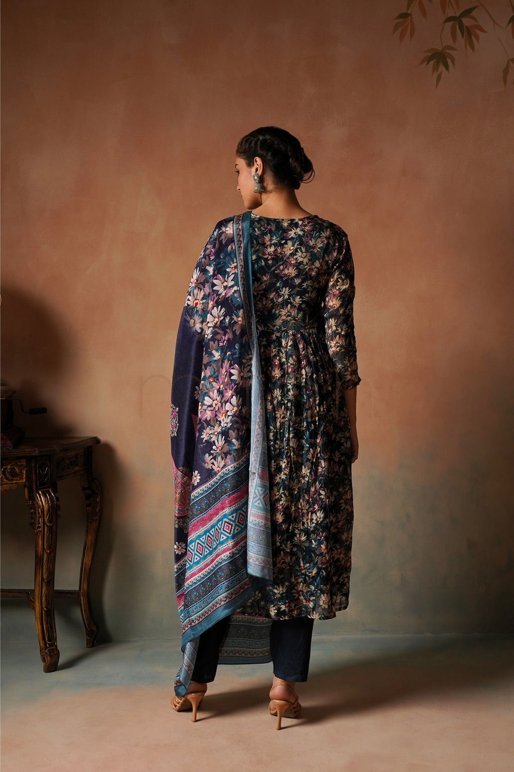 Mystic Bloom Alia Cut Suit Set in Chinon