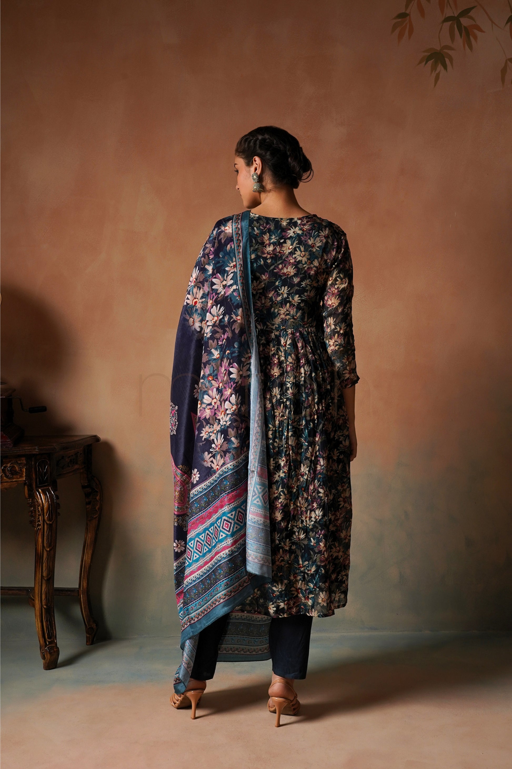 Mystic Bloom Alia Cut Suit Set in Chinon